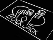 Poker Black Jack LED Light Sign - LED Gift Works
