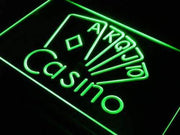 Poker Casino LED Light Sign - LED Gift Works