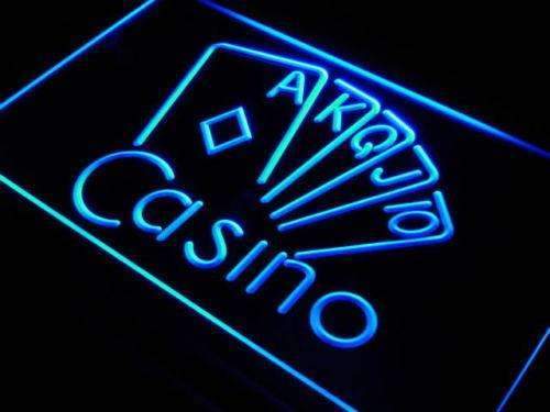 Poker Casino LED Light Sign - Way Up Gifts