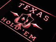 Poker Texas Hold Em LED Light Sign - LED Gift Works