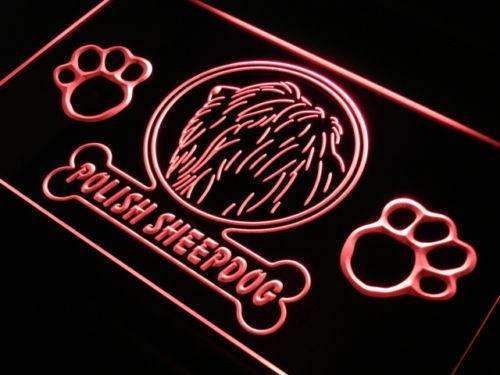 Polish Sheepdog LED Light Sign - Way Up Gifts