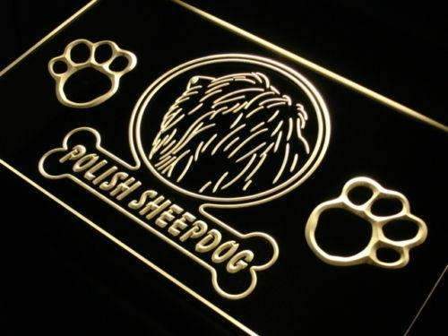 Polish Sheepdog LED Light Sign - Way Up Gifts