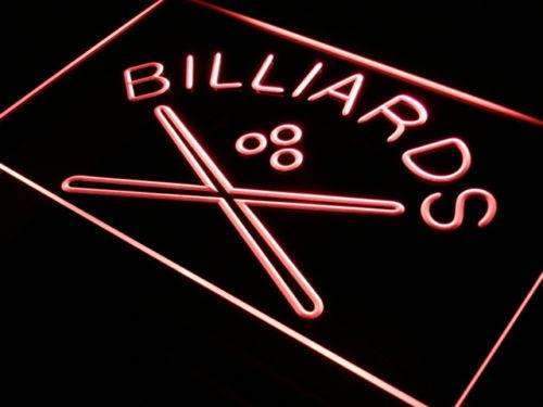 Pool Cues Billiards LED Light Sign - Way Up Gifts