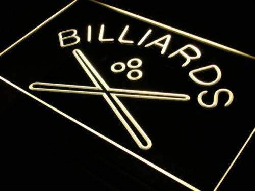Pool Cues Billiards LED Light Sign - Way Up Gifts