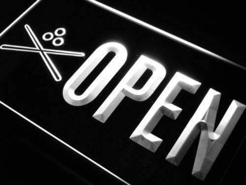 Pool Cues Billiards Open LED Light Sign - Way Up Gifts