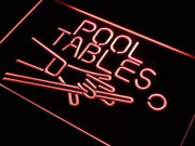 Pool Tables Bar LED Light Sign - LED Gift Works