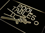 Pool Tables Bar LED Light Sign - LED Gift Works