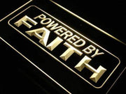 Powered by Faith LED Light Sign - LED Gift Works