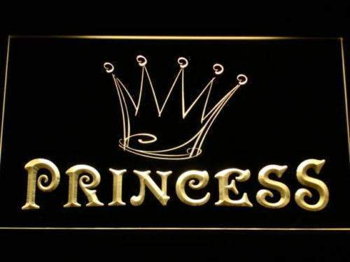Princess Crown LED Light Sign - Way Up Gifts