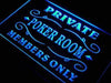Private Poker Room Members Only LED Light Sign - Way Up Gifts