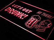 Pub Let's Get Drunk LED Light Sign - LED Gift Works