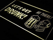 Pub Let's Get Drunk LED Light Sign - LED Gift Works