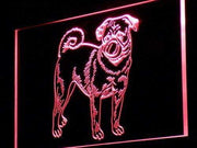 Pug Dog LED Light Sign - LED Gift Works