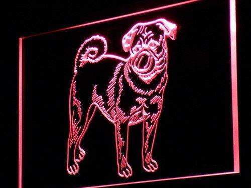 Pug Dog LED Light Sign - Way Up Gifts