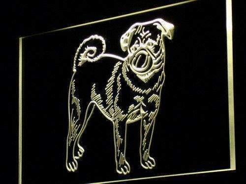 Pug Dog LED Light Sign - Way Up Gifts