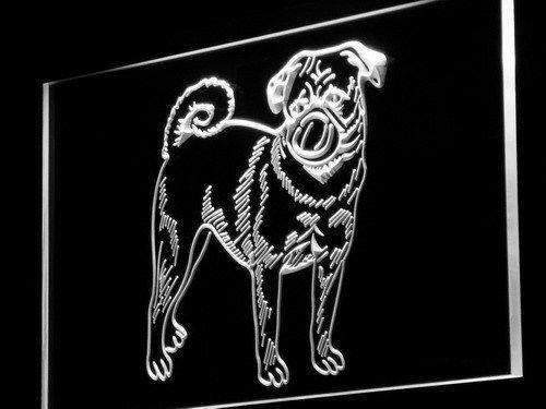 Pug Dog LED Light Sign - Way Up Gifts