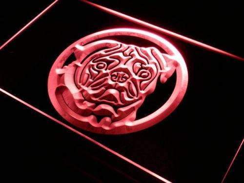 Pug LED Light Sign - LED Gift Works