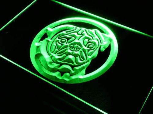 Pug LED Light Sign - LED Gift Works