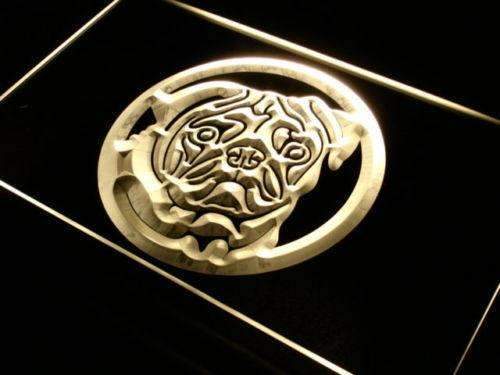Pug LED Light Sign - LED Gift Works