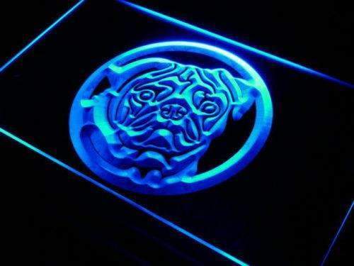 Pug LED Light Sign - LED Gift Works