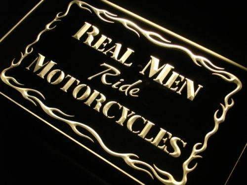 Real Men Ride Motorcycles LED Light Sign - Way Up Gifts