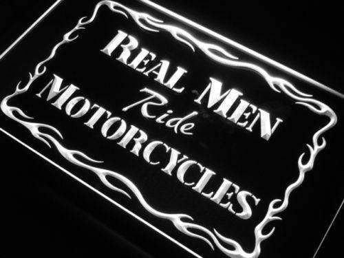 Real Men Ride Motorcycles LED Light Sign - Way Up Gifts