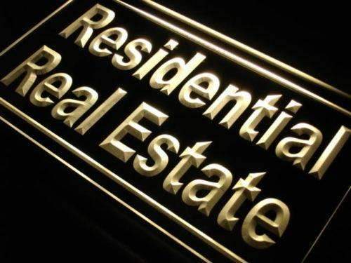 Residential Real Estate LED Light Sign - LED Gift Works