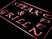 Restaurant Steak and Grill Open LED Light Sign - LED Gift Works