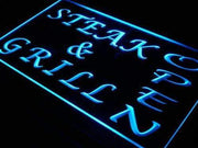 Restaurant Steak and Grill Open LED Light Sign - LED Gift Works