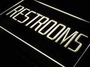 Restrooms LED Light Sign - LED Gift Works