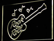 Rock and Roll Guitar LED Light Sign - LED Gift Works