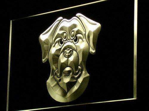 Rottweiler Head LED Light Sign - Way Up Gifts