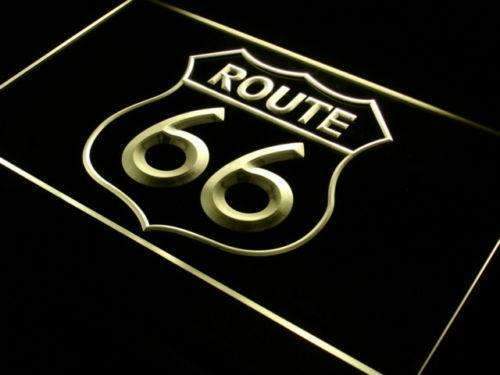 Route 66 LED Light Sign - LED Gift Works