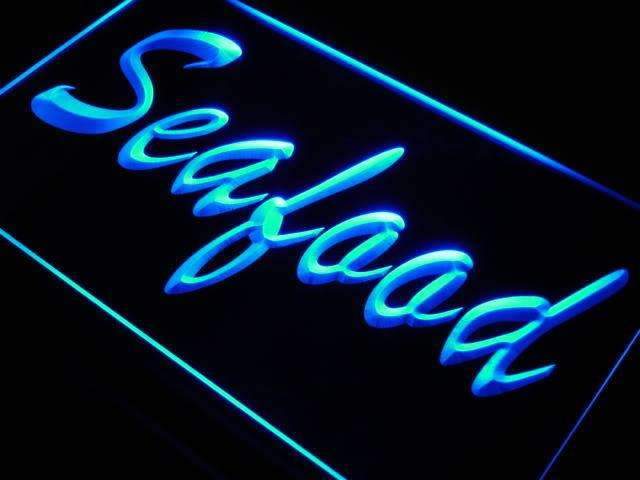 Seafood LED Light Sign - LED Gift Works