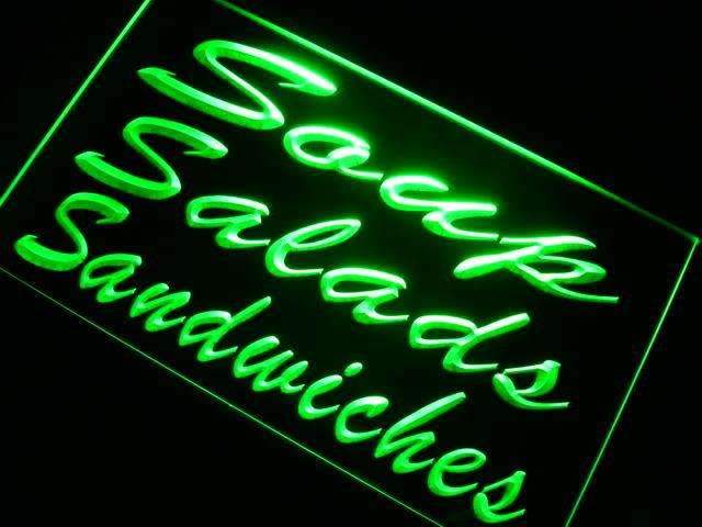 Soups Salads Sandwiches LED Light Sign - Way Up Gifts