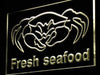 Fresh Seafood Crab LED Light Sign - Way Up Gifts