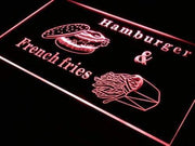Hamburger French Fries LED Light Sign - LED Gift Works