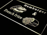 Hamburger French Fries LED Light Sign - LED Gift Works