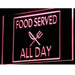 Food Served All Day LED Light Sign - Way Up Gifts