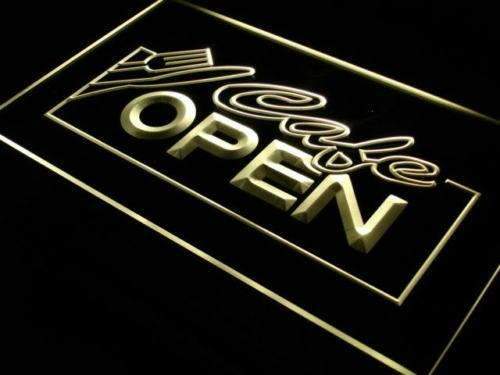 Cafe Open LED Light Sign - Way Up Gifts