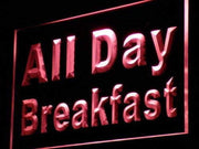 All Day Breakfast LED Light Sign - LED Gift Works