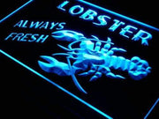 Seafood Always Fresh Lobster LED Light Sign - LED Gift Works