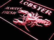 Seafood Always Fresh Lobster LED Light Sign - LED Gift Works