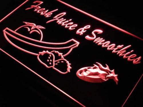 Cafe Fresh Juice Smoothies LED Light Sign - Way Up Gifts