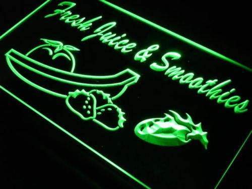 Cafe Fresh Juice Smoothies LED Light Sign - Way Up Gifts