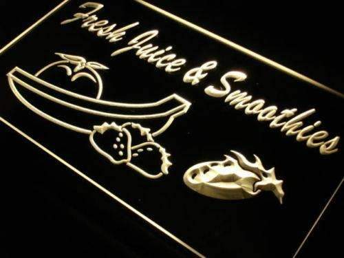 Cafe Fresh Juice Smoothies LED Light Sign - Way Up Gifts