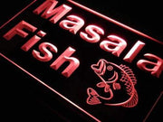 Seafood Masala Fish LED Light Sign - LED Gift Works