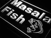 Seafood Masala Fish LED Light Sign - LED Gift Works