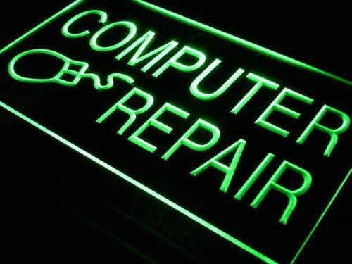 Computer Repair LED Light Sign - LED Gift Works
