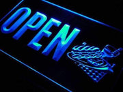 Sandwiches Drinks Cafe Open LED Light Sign - LED Gift Works